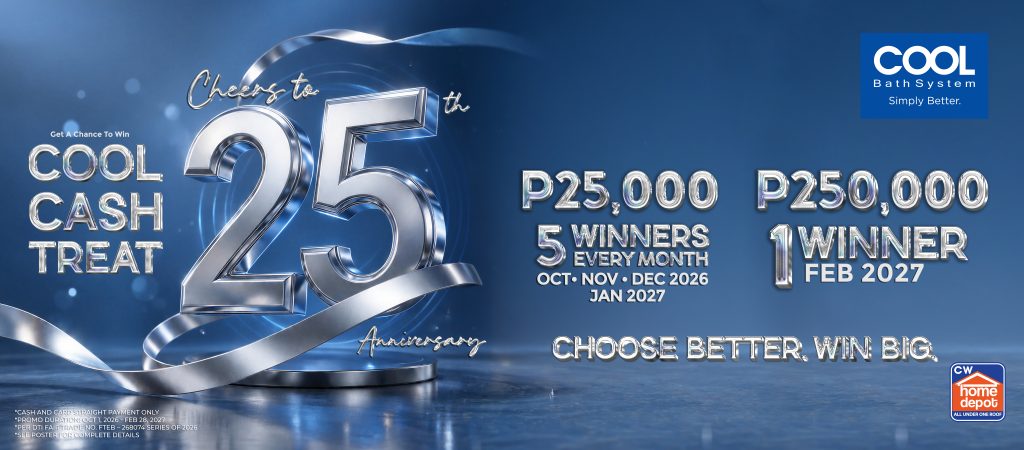 COOL CASH TREAT: Cheers to 25 Years Anniversary